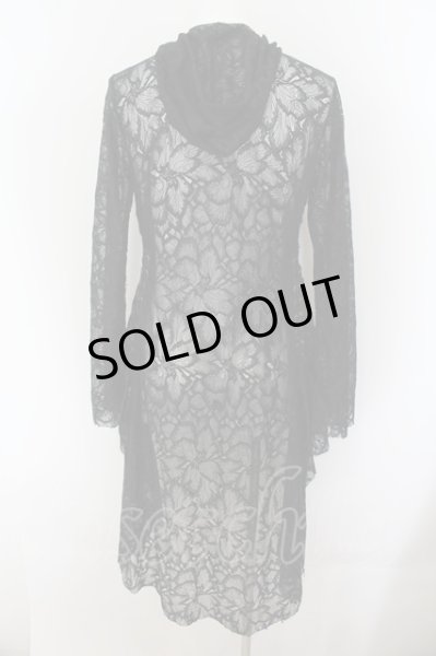 画像2: CIVARIZE / Collapse サイドレースアップ変形パーカー 44 ブラック O-24-06-27-123-CI-to-YM-OS (2)