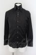 画像1: CIVARIZE / クリスタルボタンダウンドレスシャツ 44 ブラック O-24-06-27-125-CI-sh-YM-ZT292 (1)
