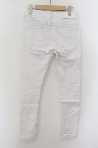 画像2: JURY BLACK / ストレッチリペアスキニーデニムパンツ S ホワイト O-24-06-27-132-JU-pa-YM-ZT009 (2)