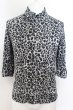 画像1: CIVARIZE / スムースストレッチ五分袖レオパードシャツ 44 グレー O-24-06-27-013-CI-sh-YM-OS (1)