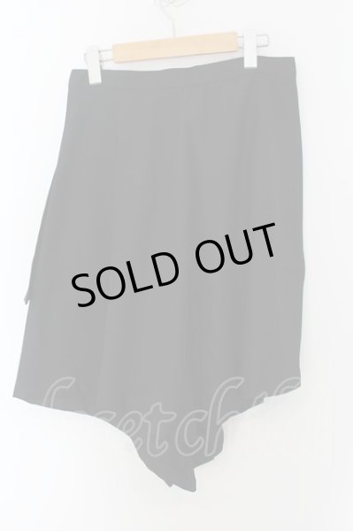 画像2: CIVARIZE / 変形ラップスカート F ブラック O-24-06-27-134-CI-pa-YM-ZT119 (2)