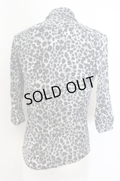 画像2: CIVARIZE / スムースストレッチ五分袖レオパードシャツ 44 グレー O-24-06-27-013-CI-sh-YM-OS (2)