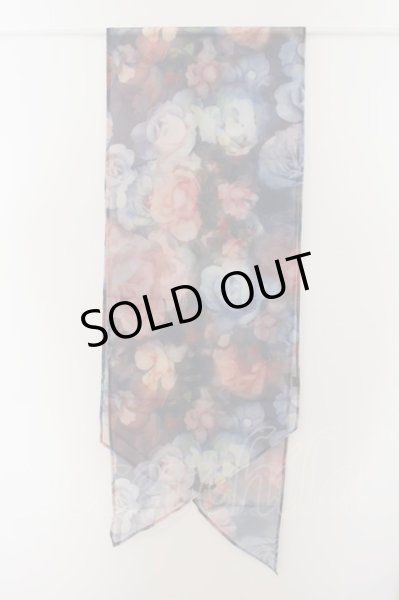 画像2: CIVARIZE / フラワーシースルーストール  レッドｘブルー O-24-06-27-144-CI-za-YM-ZT292 (2)