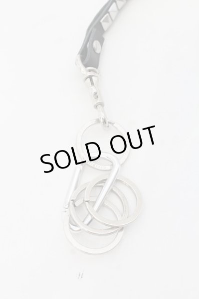 画像2: CIVARIZE / スタッズネックストラップ  ブラックｘシルバー O-24-06-27-147-CI-za-YM-ZT471 (2)