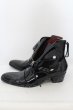 画像2: CIVARIZE / Lawライダースハイヒールブーツ 42(26.0〜26.5cm)/ ブラック（ガラスレザー） O-24-06-27-155-CI-za-YM-ZT-S001 (2)