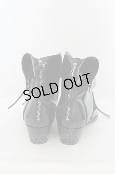 画像3: CIVARIZE / Lawライダースハイヒールブーツ 42(26.0〜26.5cm)/ ブラック（ガラスレザー） O-24-06-27-155-CI-za-YM-ZT-S001 (3)