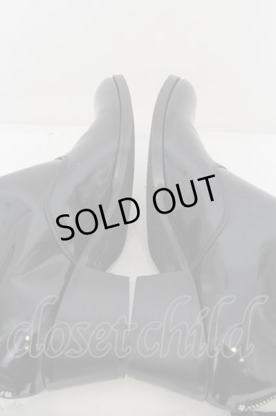 画像4: CIVARIZE / Lawライダースハイヒールブーツ 42(26.0〜26.5cm)/ ブラック（ガラスレザー） O-24-06-27-155-CI-za-YM-ZT-S001 (4)