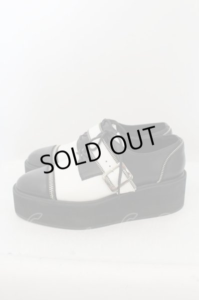 画像2: CIVARIZE / ミンストレルチック厚底シューズ 42(26-26.5cm) ブラックxホワイト O-24-06-27-156-CI-za-YM-ZT2000 (2)