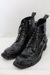 画像1: CIVARIZE / Amazing レースアップブーツ 42(26-26.5cm) ブラック(ガラスレザー) O-24-06-27-161-CI-sho-YM-OS (1)