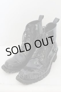 MIHARA YASUHIRO / レースアップブーツ 26cm ブラック O-24-04-16-072