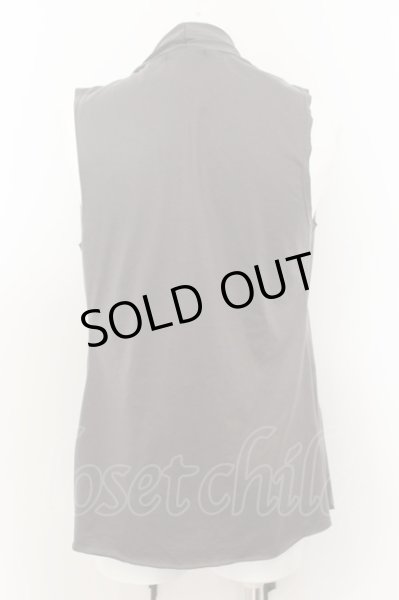 画像2: CIVARIZE / ノースリーブドレープカーディガン F チャコール O-24-06-27-002-CI-to-YM-OS (2)