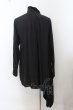 画像2: CIVARIZE / フェイクレイヤードアシメデザインシャツ 46 ブラック O-24-06-27-017-CI-sh-YM-OS (2)
