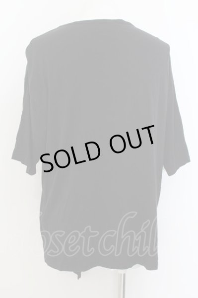 画像2: CIVARIZE / クロスプリント切替BIG Tシャツ F ブラック O-24-06-27-024-CI-ts-YM-OS (2)