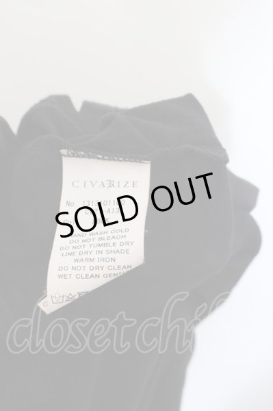 画像3: CIVARIZE / クロスプリント切替BIG Tシャツ F ブラック O-24-06-27-024-CI-ts-YM-OS (3)