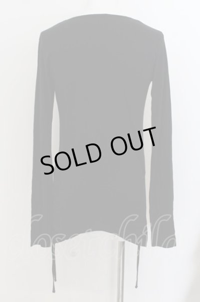 画像2: CIVARIZE / Threat 変形サイドギャザーフラワースカルカットソー 46 ブラック O-24-07-05-042-CI-to-YM-OS (2)