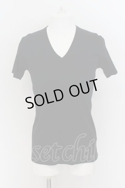 画像1: MURDER LICENSE / スムースVネックTシャツ 48 ブラック O-24-07-05-006-MU-ts-YM-OS (1)