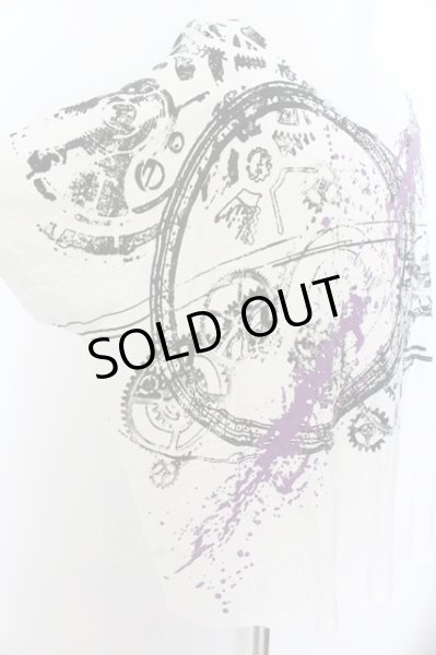 画像2: CIVARIZE / 金具装飾襟プリントワイドトップス F ホワイト O-24-07-05-053-CI-ts-YM-OS (2)