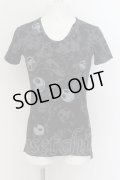 CIVARIZE / ナイトメア総柄プリント半袖Tシャツ 44 ブラック O-24-07-05-055-CI-ts-YM-OS