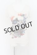 CIVARIZE / Ugly サイドギャザースカルギャザーアイス゛Tシャツ 44 ホワイト O-24-07-05-061-CI-ts-YM-OS