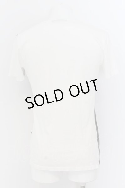 画像2: CIVARIZE / Hate スカルバイカラーTシャツ 46 ホワイト O-24-07-05-062-CI-ts-YM-OS (2)