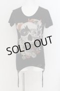 CIVARIZE / Ugly サイドギャザースカルギャザーアイス゛Tシャツ 44 ブラック O-24-07-05-064-CI-ts-YM-OS