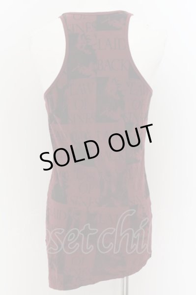 画像3: CIVARIZE / フォトグラフ総柄ロングタンクトップ 44 レッド O-24-07-05-067-CI-to-YM-OS (3)