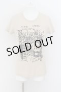 5351pour les Hommes / プリントUネックTシャツ 4 ベージュ O-24-07-05-010-53-ts-YM-OS