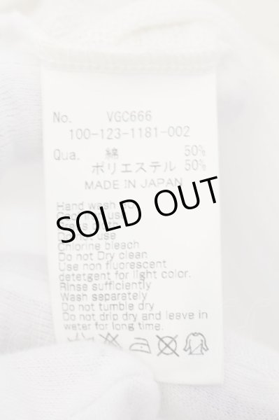 画像4: VANQUISH / ラウンドネックガーゼカットソー L ホワイト O-24-07-05-012-VA-to-YM-ZT010 (4)