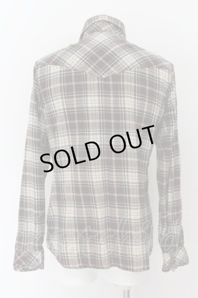 画像2: MURDER LICENSE / チェックネルワイルドウエスタンシャツ 48 ブラウン O-24-07-05-016-MU-sh-YM-OS (2)