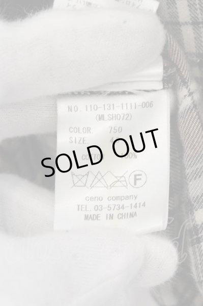 画像3: MURDER LICENSE / チェックネルワイルドウエスタンシャツ 48 ブラウン O-24-07-05-016-MU-sh-YM-OS (3)