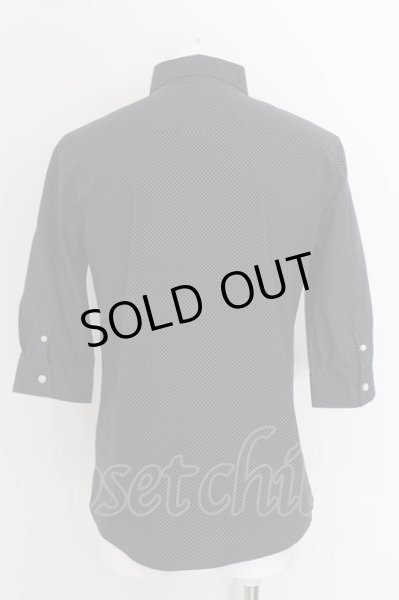 画像3: MURDER LICENSE / ドビードット五分袖ボタンダウンシャツ 48 ネイビー O-24-07-05-017-MU-ts-YM-ZT010 (3)