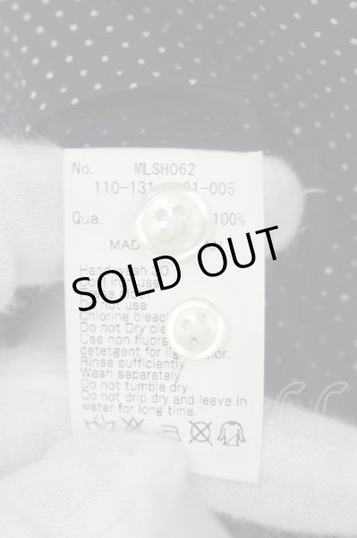 画像4: MURDER LICENSE / ドビードット五分袖ボタンダウンシャツ 48 ネイビー O-24-07-05-017-MU-ts-YM-ZT010 (4)