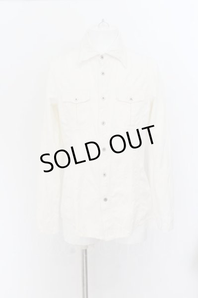 画像1: MURDER LICENSE / ツイストミリタリーワイヤーシャツ 48 ホワイト O-24-07-05-019-MU-sh-YM-ZT010 (1)