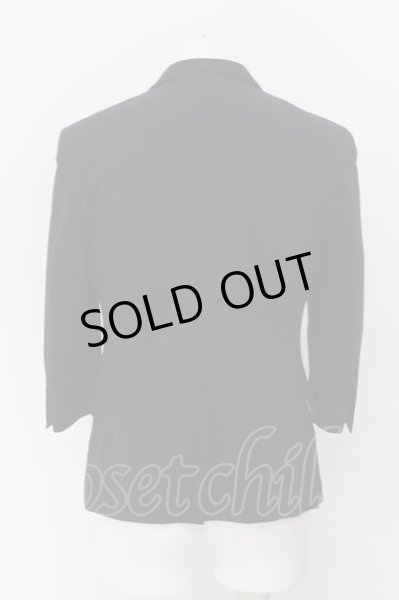 画像2: MURDER LICENSE / 五分袖サマー鹿の子テーラードジャケット 48 ネイビー O-24-07-05-022-MU-ja-YM-ZT010 (2)