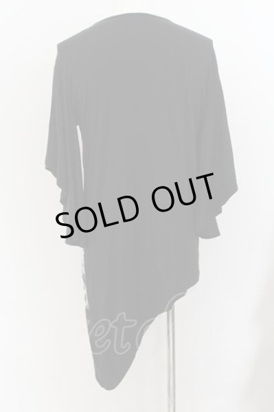 画像4: CIVARIZE / 変形フレア袖アシンメトリーカットソー F ブラック O-24-07-05-026-CI-to-YM-OS (4)