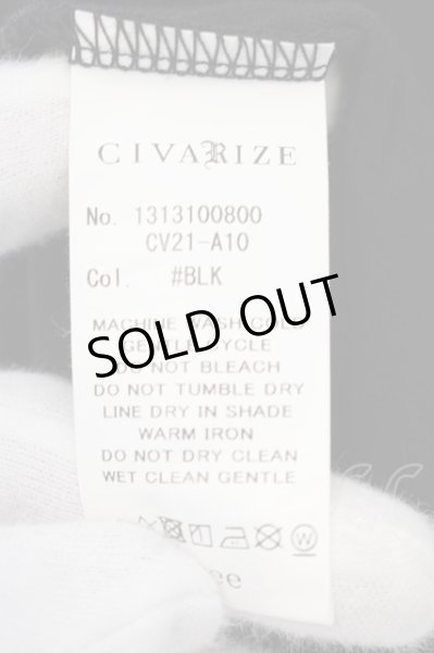 画像6: CIVARIZE / 変形フレア袖アシンメトリーカットソー F ブラック O-24-07-05-026-CI-to-YM-OS (6)