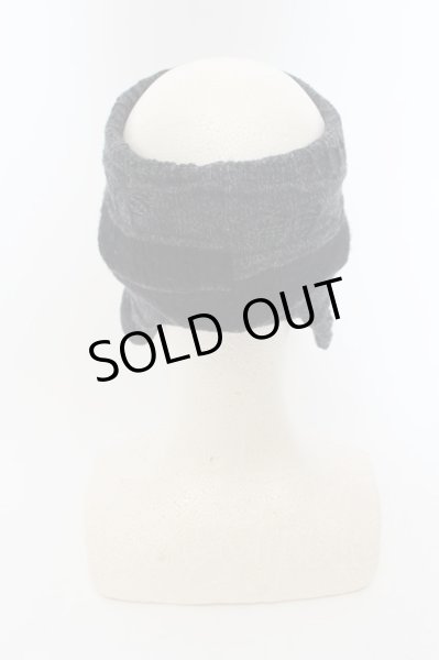 画像3: Moonage Devilment（清春） / ジャガードウールヘアーバンド  ブラックｘグレー O-24-07-06-027-MO-za-YM-ZT168 (3)