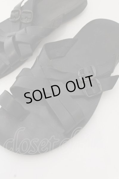 画像2: TORNADO MART / クロスストラップサンダル 41 ブラック O-24-07-06-030-TO-sho-YM-ZT1000 (2)