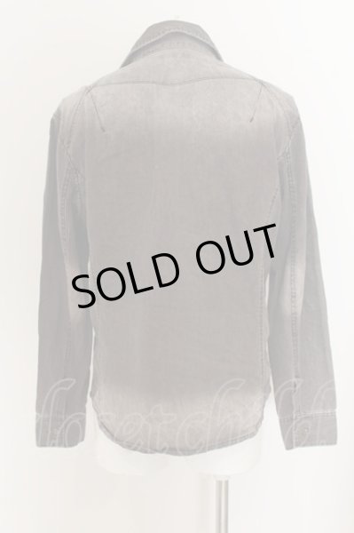 画像3: TORNADO MART / パイソンクリアプリントデニムシャツ LL ボルドー O-24-07-06-005-TO-sh-YM-ZT012 (3)