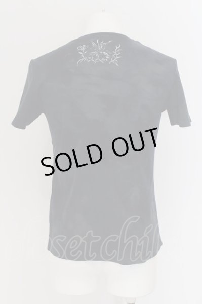 画像3: TORNADO MART / トライバル刺繍ムラ染めヘヴィTシャツ  ネイビー O-24-07-06-009-TO-ts-YM-OS (3)