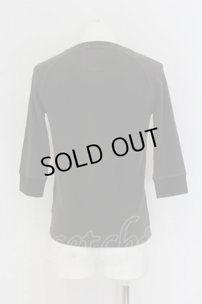 画像3: EGO TRIPPING / ユーズドストレッチヘンリーネック六部袖カットソー M ダークグレー O-24-07-06-013-EG-to-YM-ZT012 (3)