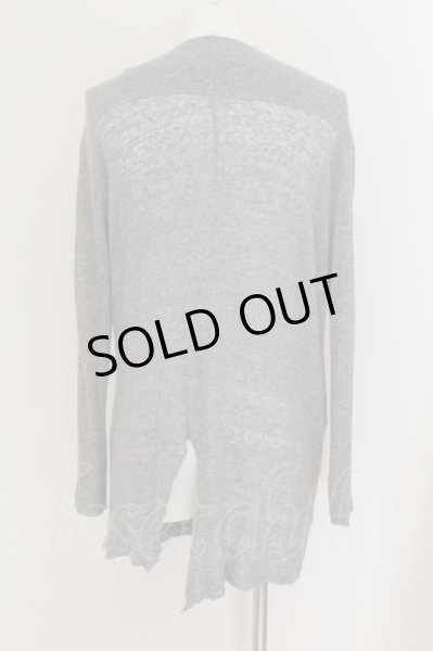 画像2: DIET BUTCHER SLIM SKIN / ノーカラーフロントZIPカーディガン 2 ブルー O-24-07-06-014-DI-to-YM-ZT012 (2)