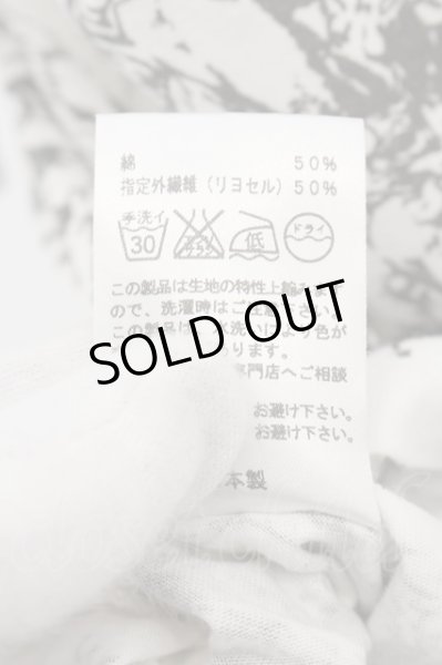 画像3: Moonage Devilment（清春） / 天使総柄 Tシャツ 46 ホワイト O-24-07-06-020-MO-to-YM-OS (3)