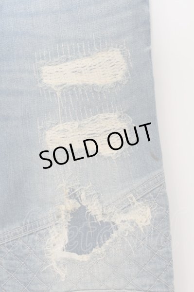 画像2: VANQUISH / ハードリメイクバイカータイトフィットデニムパンツ 28 ライトインディゴ O-24-07-06-026-VA-pa-YM-ZT009 (2)