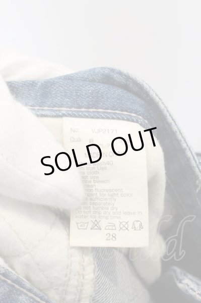 画像5: VANQUISH / ハードリメイクバイカータイトフィットデニムパンツ 28 ライトインディゴ O-24-07-06-026-VA-pa-YM-ZT009 (5)