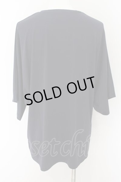 画像2: NO ID. / メッセージプリントドルマンスリーブBIG Tシャツ ONE ネイビー O-24-07-13-035-NO-ts-YM-OS (2)