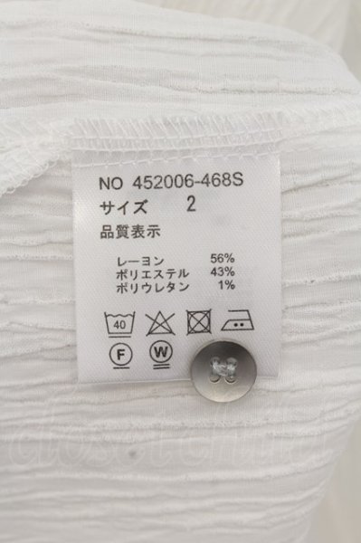画像3: NO ID. / バンドカラースリットロングシャツ 2 ホワイト O-24-07-13-036-NO-sh-YM-ZT055 (3)