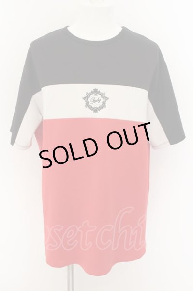 画像1: Rady / バイカラーメンズTシャツ M ブラックｘホワイトｘレッド O-24-07-13-004-Ra-ts-YM-OS (1)