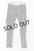 CIVARIZE / サスペンダー付きボンテージスキニーカーゴパンツ 42 ブラック O-24-07-13-044-CI-pa-YM-OS