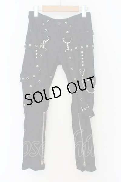 画像1: CIVARIZE / サスペンダー付きボンテージスキニーカーゴパンツ 42 ブラック O-24-07-13-044-CI-pa-YM-OS (1)